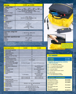 Chauvin Arnoux CA 6543 Insulation & <b>Continuity</b> <b>Tester</b> - Product Image 5