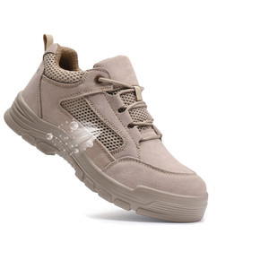 Zapatos <span class=keywords><strong>de</strong></span> Seguridad para Hombre, <span class=keywords><strong>de</strong></span> Terciopelo, Cuero y Lona, Resistentes a Impactos y Perforaciones, Venta al Por Mayor para Entornos Laborales, Aptos para las Cuatro Estaciones - Product Image 4
