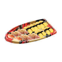 Sushi Boats Boîte à Sushi Jetable avec Couvercle Plateau à Sushi Conteneur Alimentaire Dip Party Supplies Restaurant ou Maison