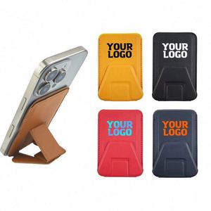Nouvel étui portefeuille en cuir PU personnalisé avec logo, support de téléphone et porte-cartes pour événements promotionnels et cadeaux d'affaires - Product Image 1