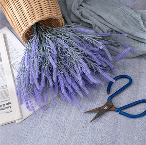 פרחים לבנדר מדומה הסיטונאי פרחים גבוהה ריאליסטית הביתה ארוחת קישוט פרחים קישוטי חתונה גינון מיוחד - Product Image 2