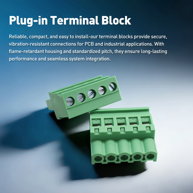 High Quality Brass 5.08MM Pitch PCB Connector Plug-In Terminal Block