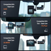 Caméra embarquée 70 Mai IPS 4K avant et arrière avec WiFi, GPS, vision nocturne, angle de 150°, stockage EMMC intégré, batterie 12-24V 500mAh