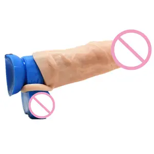 男士萨克斯玩具橡胶避孕套逼真形状舒适袖子阴茎膨胀男士性玩具