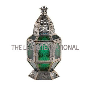 Linterna de vela plateada con forma única de Metal de acero inoxidable Linterna de decoración de iluminación para el hogar de lujo - Product Image 6