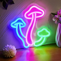 Décoration murale personnalisée pour fleuriste, lumières LED néon avec PVC pour la maison et les centres commerciaux