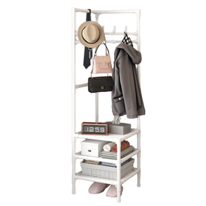 Three-Layer Standing Type Metal <b>Corner</b> <b>Coat</b> <b>Rack</b> Multi-Layer Assembly Hangers Living Room Hanging Clothes Floor Storage <b>Rack</b> - Product Image 1