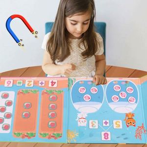 Outil d'apprentissage créatif 3-en-1 pour la maternelle et la 1ère année : chiffres magnétiques imprimés en sérigraphie - Product Image 1