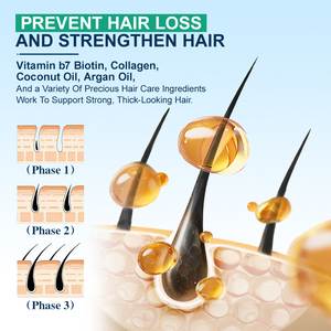 Biotina collagene volumizzante Shampoo previene la perdita di <span class=keywords><strong>capelli</strong></span> rafforzare Shampoo e balsamo per <span class=keywords><strong>capelli</strong></span> - Product Image 5