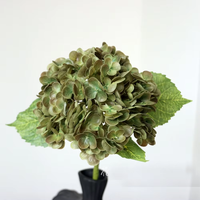 Rideau de fleurs d'hortensia en latex, toucher réel - Toile de fond artificielle en soie d'hortensia pour mariage, photographie
