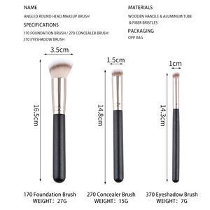 Pinceau de Maquillage Précision à Tête Ronde Angulée pour Fond de Teint, en Silicone et Poils Synthétiques, Outil de Beauté pour Estomper les Couleurs sur les Joues - Product Image 5