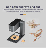 Machine de marquage laser à lumière bleue pliable 10W mini pour la gravure sur bois, cartes et logos