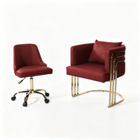 Ensemble de chaise de manucure pour client et tabouret roulant pour technicien(ne) avec logo personnalisé – Kit de chaise de salon de manucure pour technicien(ne) et client(se)