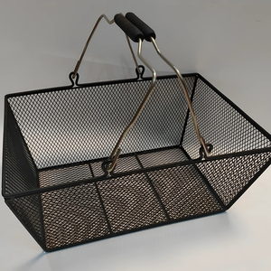 Tùy chỉnh kim loại dệt giỏ công nghiệp hội thảo kim loại mua sắm giỏ với xử lý cho siêu thị/Cửa hàng mua sắm hoặc lưu trữ - Product Image 4