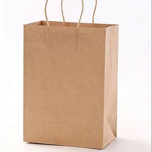 Custom Logo Brown Kraft Paper <b>Bag</b> for Fast Food Takeaway | Wholesale Packaging for Food/Retail - Product Image 1