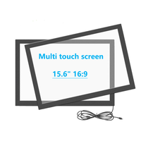 Écran tactile multipoint infrarouge 15 pouces 4:3 avec interface USB et verre anti-reflet pour kiosques - Nouveau