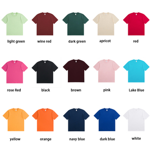 T-shirt unisexe 230 GSM 100 % coton, haut décontracté ample à manches courtes, tee-shirt d'été en coton pour couples et usage en club - Product Image 3