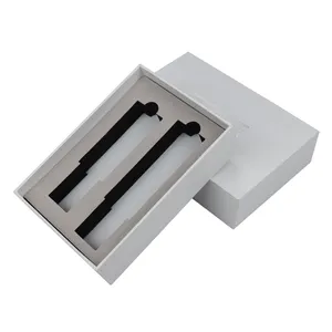 Élégante boîte de carton MDF, boîte en papier avec logo en aluminium d'impression personnalisée, fait à la main, avec insertion de mousse EVA, livraison gratuite