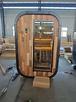 Sauna à vapeur en cèdre rouge pour 2 personnes - Thérapie thermique complète du corps pour soulager les douleurs musculaires, la détoxification et la relaxation profonde