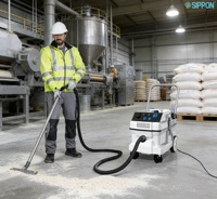 Aspirateur de chantier automatique SIPPON 40L M-Class, humide et sec, super puissant, 3 en 1, aspirateurs industriels commerciaux