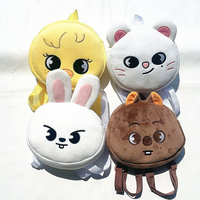 Sac à dos mini en peluche en gros avec le nom de Stray Kids sur le dos, sac d'école pour bébé, petit sac à bandoulière doux Kawaii, cadeau pour les fans de K-pop