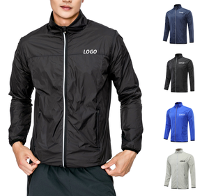 Men's Custom Logo Lightweight <b>Hooded</b> Compression Shirt Quick Dry Polyester Sportswear Winter Running Gym Workout Cycling - Product Image 1