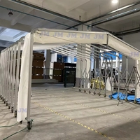 Tentes de tunnel personnalisées pour parking avec fonction rétractable Tentes push-pull