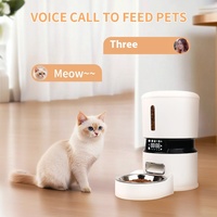 Excellent distributeur automatique de nourriture pour animaux de compagnie de 4 L, avec double alimentation, pour chats et chiens, avec puce électronique