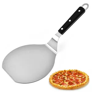 Manjia baja tahan karat kualitas tinggi sekop Pizza kupas dayung kue pengangkat baki Transfer untuk Pizza Pie kue Server Tray