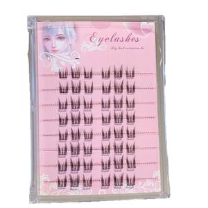 Faux cils 8 rangées sans colle, semi-faits à la main, style Girl Group, pour chien, renard, chat, lapin, effet yeux <span class=keywords><strong>manga</strong></span> Pure Desire, naturels et décontractés - Product Image 4