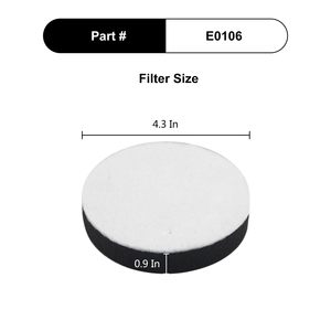 E0106 Vacuum Cleaner <b>Filter</b> <b>Sponge</b> Reusable For Eureka NEU10AE4 NEU10AE5 NEU110 NEU102 Home Use - Product Image 2