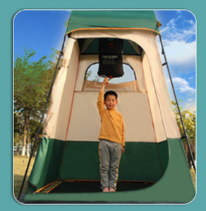 Tienda de ducha plegable portátil grande para exteriores, vestuario móvil de privacidad instantánea para acampar emergente - Product Image 5