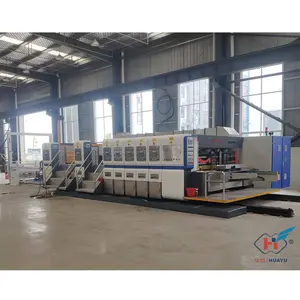 Egg carton inline box shoes carton machine production line carton box printing machine with stacker