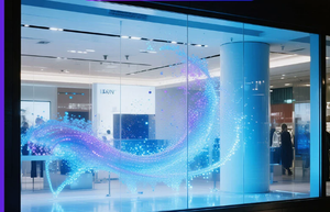 Pantalla LED holográfica transparente moderna para vestíbulo - Product Image 3