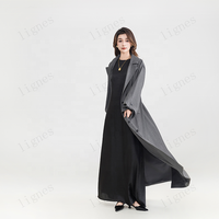 Nouvelle collection de vêtements islamiques en gros pour l'automne et l'hiver - Abaya élégante et digne pour femmes musulmanes - Abaya ouverte et élégante