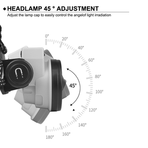 Xte + 8 COB cảm ứng chuyển đổi đèn pha có thể điều chỉnh đầu điện hiển thị có thể sạc lại đầu đèn - Product Image 5