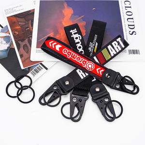High Quality Woven Embroidered Logo Polyester Short Wrist <strong>Lanyard</strong> <strong>for</strong> <strong>Keys</strong> Keychain Custom Cute Motorcycle Wrist <strong>Lanyards</strong> - Product Image 2