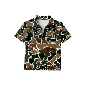 Camiseta BT1730 con estampado de camuflaje personalizado para bebé niño, camiseta de manga corta para bebé, ropa de verano - Product Image 4