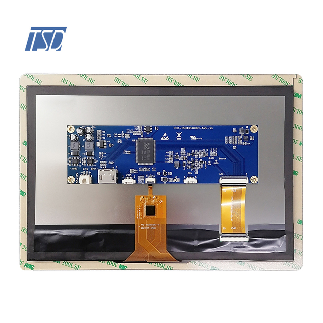 1280x800 Resolution 10.1'' 10.1 Inch IPS LVDS USB I2C Interface PCAP Capacitive Touch Screen With HD MI Board