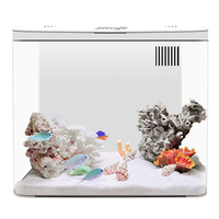 Mini aquarium de bureau, micro-paysage, petit bassin pour poissons rouges, pour la maison ou le bureau, auto-nettoyant, faible entretien, aquarium tout-en-un