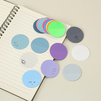 1pcs 4.2*4.2cm Notes autocollantes transparentes pour l'étude Petit design amusant Matériau PET