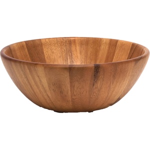 ชามไม้ทรงกลมสำหรับใช้ในบ้านและโรงแรมชามเสิร์ฟแบบคลาสสิกเป็นมิตรกับสิ่งแวดล้อม - Product Image 1