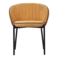Muestra Gratuita de Sillas de Comedor de Lujo con Diseño Moderno, Tapizadas en Tela, Respaldo Completo, Estilo Arqueado, de China Alibaba