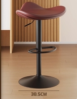 Tabouret de bar moderne et simple en fer avec dossier confortable et robuste, idéal pour hôtel, salon ou îlot de cuisine