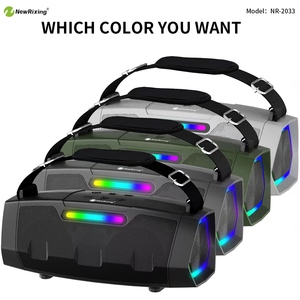 Thời trang NR-2033 ngoài trời dây đeo vai xách tay <span class=keywords><strong>bluetooth</strong></span> loa IPX5 không thấm nước mondial hộp âm thanh Hi-Fi loa không dây - Product Image 6