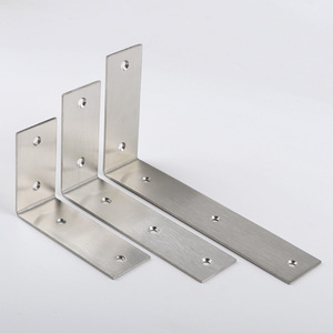 JINNATE Stainless Steel Corner Bracket 90 Degree L Shape Shelf Support Wall Mount Bracket For Furniture Fixing - Product Image 2
