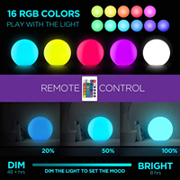 Boule lumineuse solaire à LED en forme de boule, accessoire d'extérieur idéal pour un jardin, 50cm
