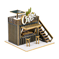 Wincent Miniature 3D DIY Puzzle Unisexe Jouet Éducatif Scène De Rue Bois Maison De Poupée Kit