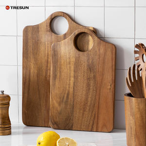 Tabla de Cortar de Madera para Carne, Frutas y Verduras, Tabla de Servir de Madera de una Sola Pieza para Cocina, Comedor y Despensa - Product Image 1