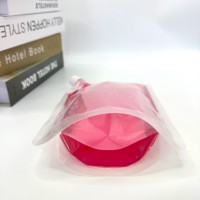Transparante hersluitbare stand-up pouch met uitgiettuit, voedselveilige PET/PA/AL, gravure bedrukt, aanpasbaar, recycleerbare verpakking voor mineraalwater
